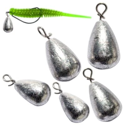 Quick Change Birnenblei Schnellverschluss Wirbel 3-20g Jig Rig Bleie Tropfenblei - Bild 1 von 4