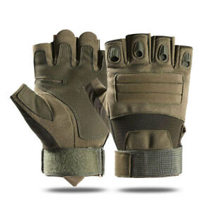 Tactical Half Finger Gloves Army Military Shooting Airsoft Paintaball Hunting