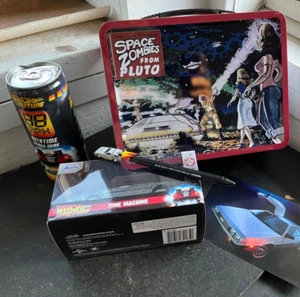 ZURÜCK IN DIE ZUKUNFT - Klassische Blechtasche / Metall Brotdose - mc fly 40 th - Bild 1 von 9