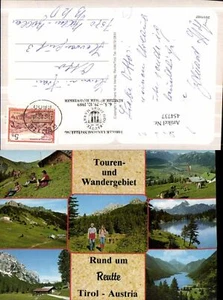 454737,Reutte Touren- und Wandergebiet Wanderer Seen Mehrbildkarte - Picture 1 of 1