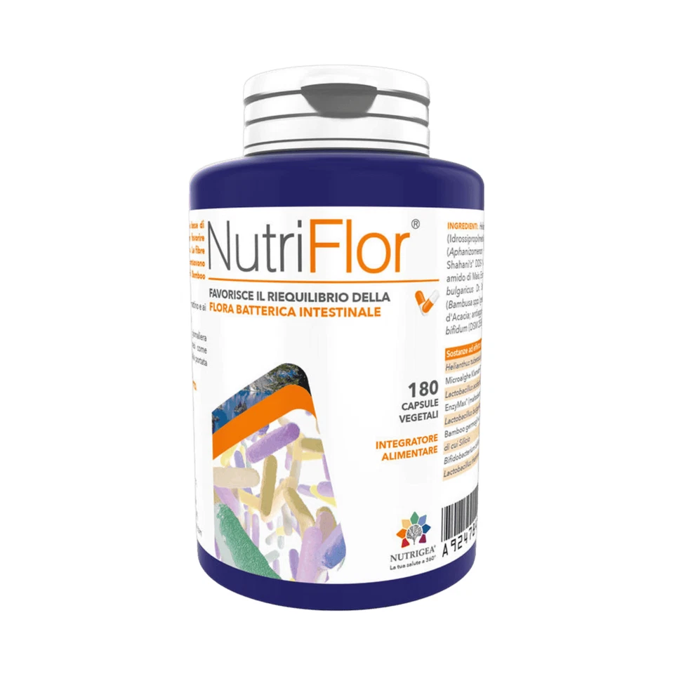 Nutrigea Nutriflor 180 capsule Integratore di fermenti lattici flora intestinale