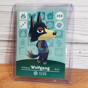Nintendo Animal Crossing Wolfgang Wolf Amiibo Card Series 3 255 Never Scanned M1