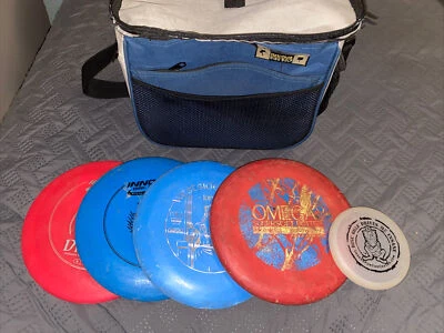 Innova Disc Golf Bag Including 5 Different Disc Gold Discs- Good Shape- - Image 1 of 4