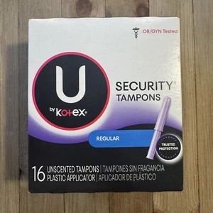 U by Kotex Sicherheitstampons normal unparfümiert 16 Stück, neu versiegelter Karton - Bild 1 von 5