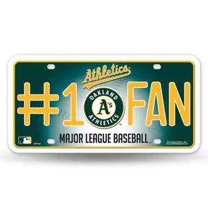 Oakland Athletics A's #1 Fan Metall geprägtes Nummernschild - Bild 1 von 1