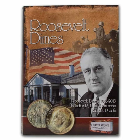 1946-2013 Roosevelt Dime Set (143 coins, Cornerstone Coin Album) - SKU#268137 Cover