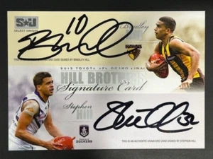 2013 Select Unique Hill Brothers Dual Signature SU1 Bradley/Stephen Hill #090 - Picture 1 of 1