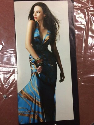 Vestido Faviana Multi Marrón/Turquesa Cuentas Baile de graduación Noche s 0 $.350.00 Foto 1 de 4