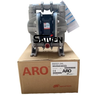 666053-344 ARO double diaphragm pump 1/2" plastic, rotating connections,  FedEx - Image 1 of 4