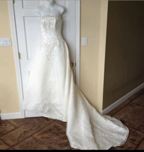 Davids Bridal Da Vinci Wedding Dress - Picture 1 of 4