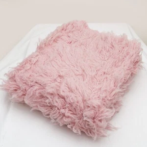 nuLoom Genuine Wool Flokati Rug Dusky Rose Newborn Posing Rug Prop 3'x5' - Picture 1 of 6