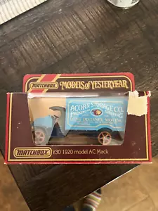 NOS 1984 International Ltd.Matchbox Models of Yesteryear Y30 1920 AC MACK TRUCK - Picture 1 of 3