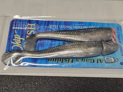 1 NEW Al Gags Whip-It Fish + Replacement Tail 4" 3/4oz. MULLET COLOR