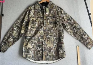 Oil Field Camo Walls Heavy Short Sleeve Shirt Size Medium Button Down - Picture 1 of 14