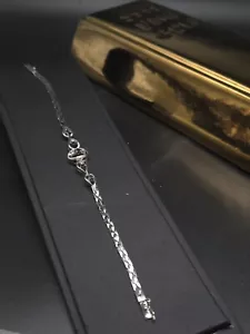 Armkette Armreif Länge ca. 19 cm 585 Weißgold 14 Karat Saphir - Bild 1 von 5