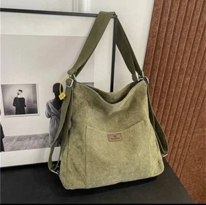 Corduroy Multifunctional Crossbody Bag with Free Gift - Picture 1 of 5