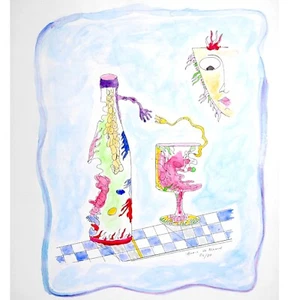 Siebdruck von De Blanc Originaldruck Kunst Sammeln Design 50x70cm - Bild 1 von 1