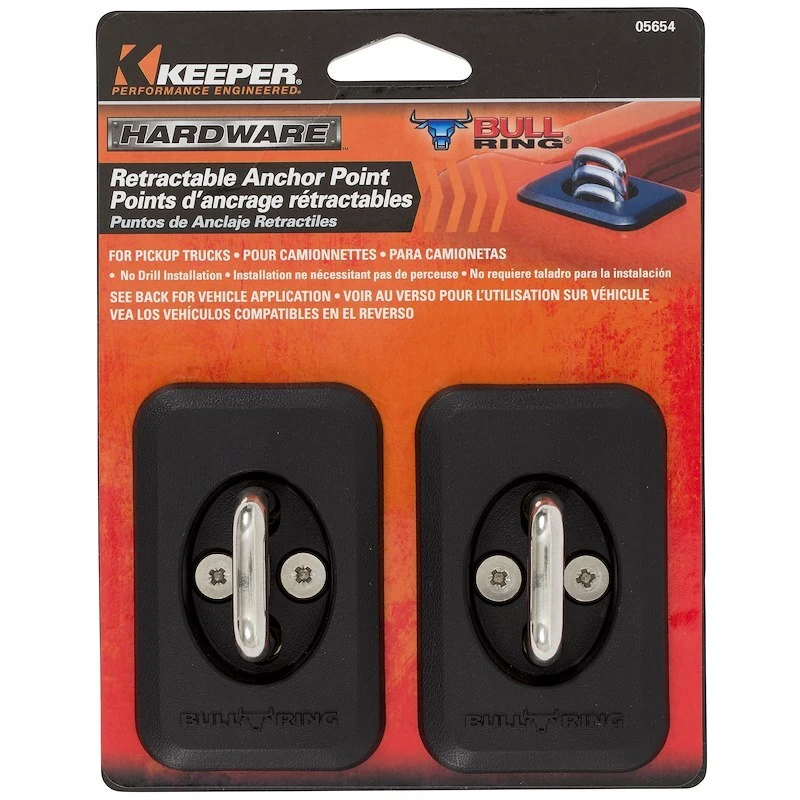 Keeper 05654 Tie Down Anchor; Bull Ring �; 1000 Pound Capacity; Pack Of 2 - Image 1 of 2