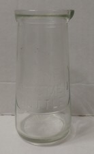 Vintage Embossed Glass Urine Specimen Bottle NOS Never been used 6oz 180cc