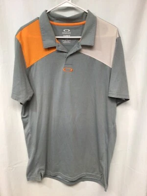 Camisa Polo/Golf Oakley Gris/Naranja Grande Algodón Pima P7 Foto 1 de 4
