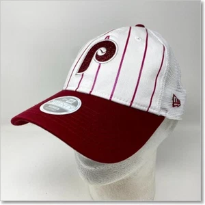 NWT Women Philadelphia Phillies Pinstripe Snapback Hat Cooperstown MLB Baseball - Picture 1 of 9