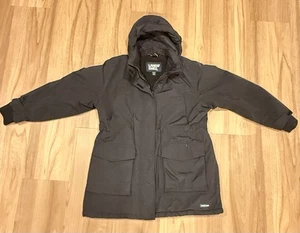 Lands’ End Damen Gr. XL/P 18 schwarz wasserdicht isoliert Parka Jacke Kapuze - Bild 1 von 19