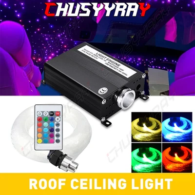 LED Car Roof Ceiling Headliner Star Light Kit Fiber Optic W/ Remote Control - Image 1 of 4