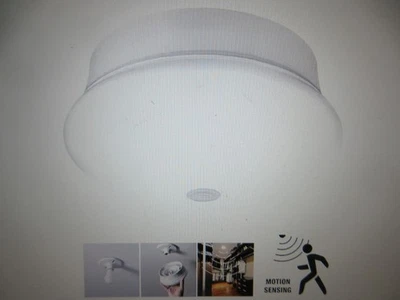 Luz giratoria eléctrica comercial de 7 pulgadas Sensor de movimiento LED luz de techo empotrada 2PK Foto 1 de 4