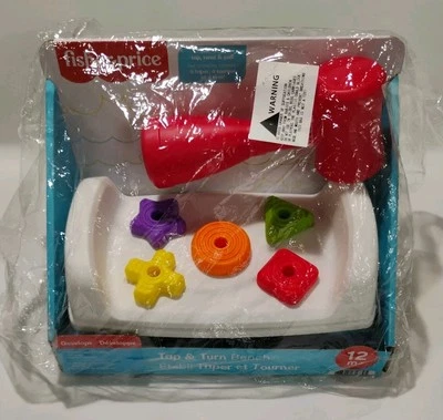 Fisher-Price Tap & Turn Bench Pretend Tools 2-Sided Toy for Infants and Toddlers - Image 1 of 3