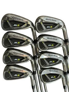 TaylorMade M2 Irons 4-AW +1/2" REAX Steel 88g S Flex Shafts TaylorMade Grips - Picture 1 of 8