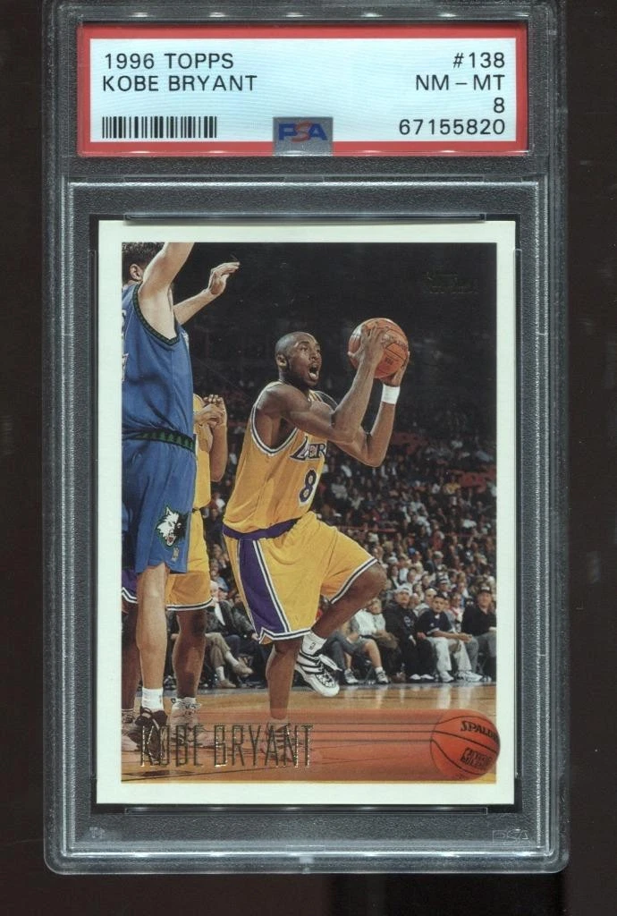 Topps Kobe Bryant 8 Graded Basketball Sports Trading Cards