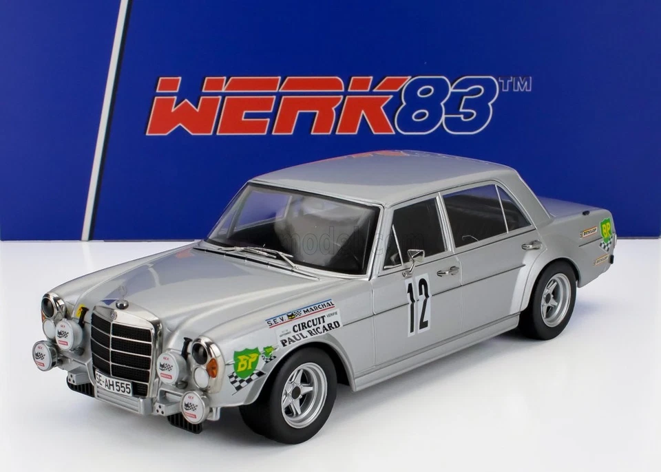 MERCEDES BENZ 300 SEL 6.8 12 H PAUL RICARD 1971 WERK83 1/18 - Immagine 1 di 1