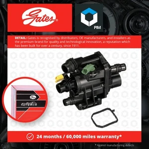 Coolant Thermostat fits PEUGEOT PARTNER 1.2 2016 on Gates 98071984 9807198480 - Picture 1 of 6