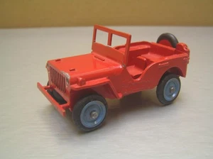 Gasquy Sep-toy Jeep Willys red and blue made in Belgium scarce original toy - Picture 1 of 9
