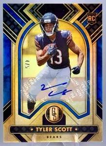 2023 Panini Tyler Scott Gold Standard Rookie Card /5 Autograph Chicago Bears - Picture 1 of 5