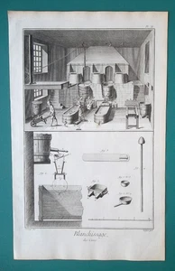 CERA SBIANCANTE per fare cera di candela bianca senza odori - 2x stampe diderot 1763 - Foto 1 di 2