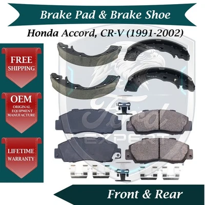 Nuevas almohadillas delanteras y zapatas traseras OE para Honda Accord 1991-2002, CR-V 9 años de garantía Foto 1 de 4