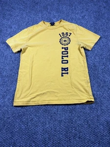 Ralph Lauren Polo Niños XL Amarillo 1967 Camiseta Gráfica Manga Corta Informal - Imagen 1 de 7