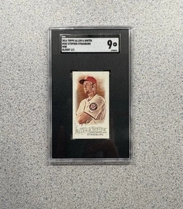 2016 Topps Allen Ginter #282 Stephen Strasburg Glossy Mini 1/1 SGC 9 WS MVP RARE - Picture 1 of 2