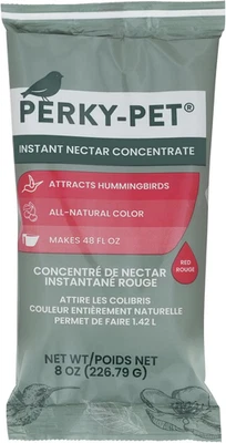 Perky Pet Hummingbird Instant Nectar Concentrate 8 oz. Hummingbird Food Red