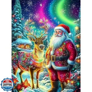 Bowetile Diamond Art Kit di Pittura per Adulti Natale, 5D Diamond Art Paint - Foto 1 di 5