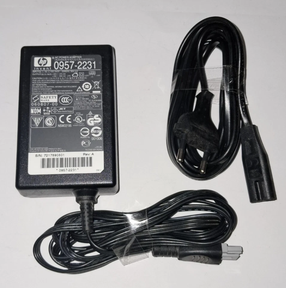 🔌 Original HP Netzteil 0957-2231 32V 375mA mit Netzkabel – für HP Drucker - Bild 1 von 1