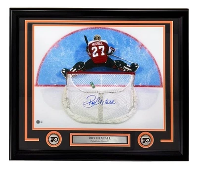 Ron Hextall Signed Framed 16x20 Philadelphia Flyers Photo BAS - Image 1 of 2