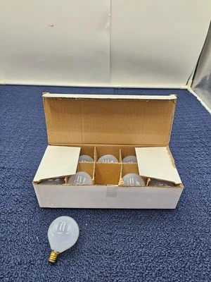 (QTY 20) Simba Lighting Globe G16.5 25W E12 Round Bulb Candelabra Base Clear - Image 1 of 4