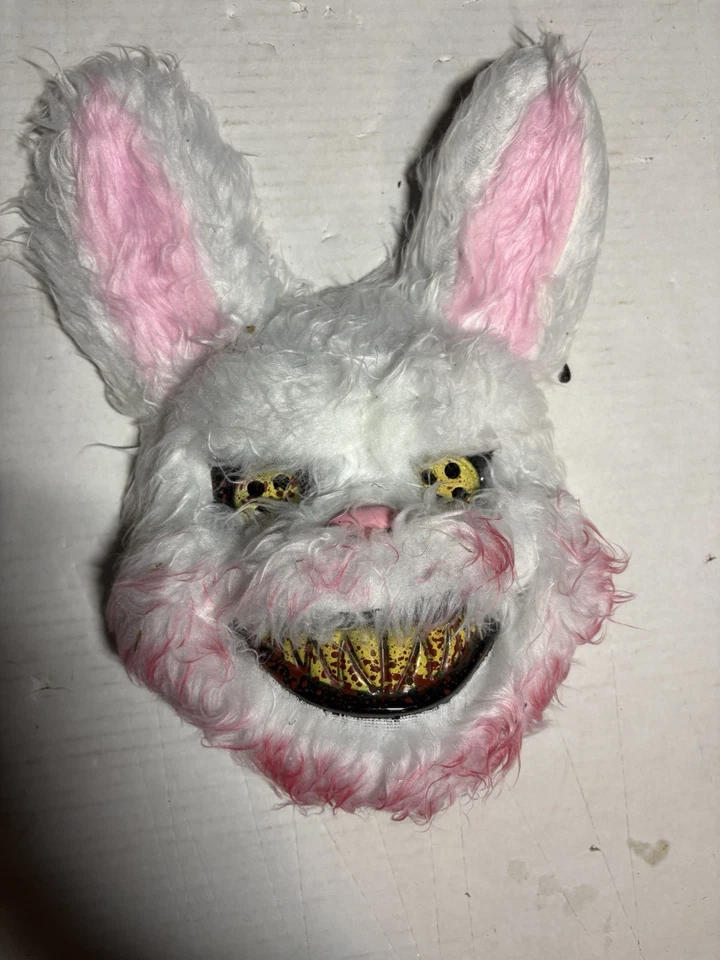 Halloween Scary Mask Bear Rabbit Bunny Mask, Bloody Plush Animal Head Mask best - Image 1 of 2