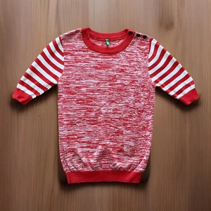 Suéter tejido cambray naranja XS United Colors of Benetton para mujer a rayas S/S - Imagen 1 de 10