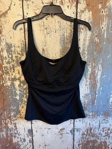 Athleta Bondi Bra Cup Tankini size 40D/DD, black swim top tank - Picture 1 of 4