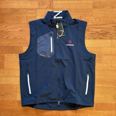 Nuevo con etiquetas Chaleco Cremallera Completa Zero Restriction Logo Richmond Rendimiento Golf Azul Marino Talla XL Foto 1 de 4