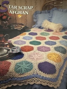 CROCHET Annie’s Afghan Quilt Club ~ “Star Scrap” ~ PATTERN ~ - Picture 1 of 2