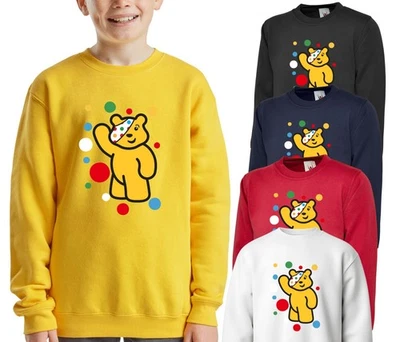 ALTACLASSEMODA Pudsey Sweatshirt Children in Need Bear Charity Spotty Dotty Pullover UK 2025 Tops